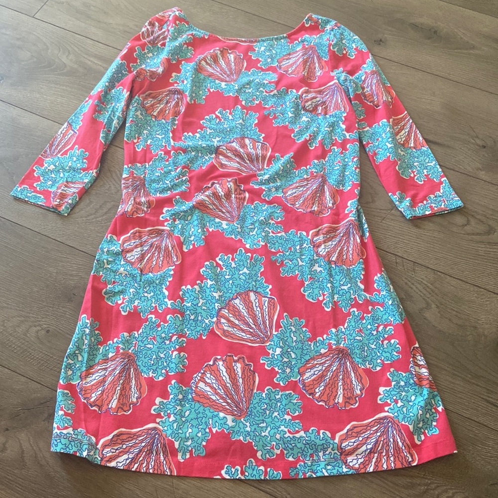 LILLY PULITZER CORAL AND SHELL DRESS